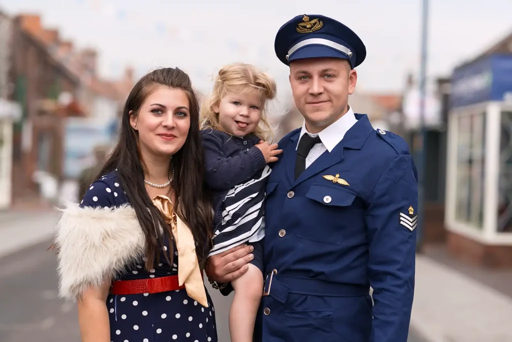 Sheringham 1940s Weekend 2024 Jaz Jarvis & Family