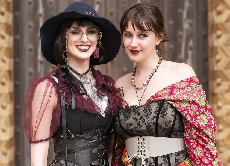 Two Women at Lincoln Steampunk Festival 2025