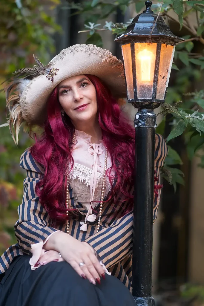 Donna at Haworth Steampunk October 2025