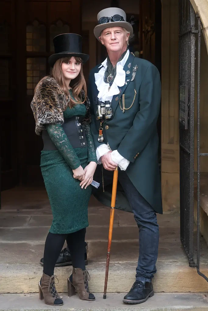 Georgia & Glenn at Haworth Steampunk Weekend 2025