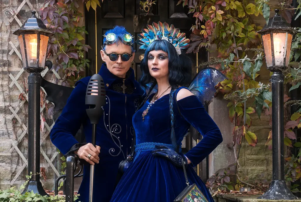 Couple at Haworth Steampunk Weekend October 2025
