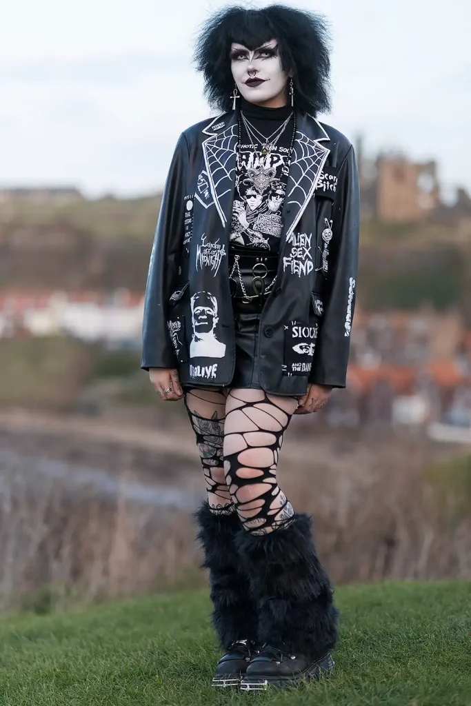 Female Goth in Whitby November 2025